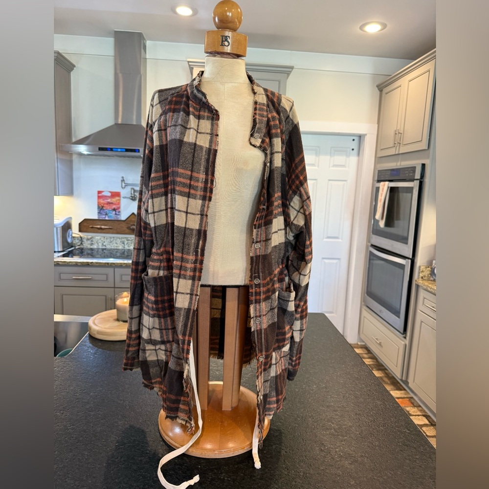 Mazik plaid Flannel Shirt Jacket